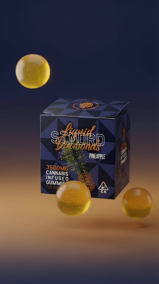 STNDRD - Gummy - 3500 mg - Liquid Diamond - Indica- Pineapple - (Pk 1) ($45 ea.)