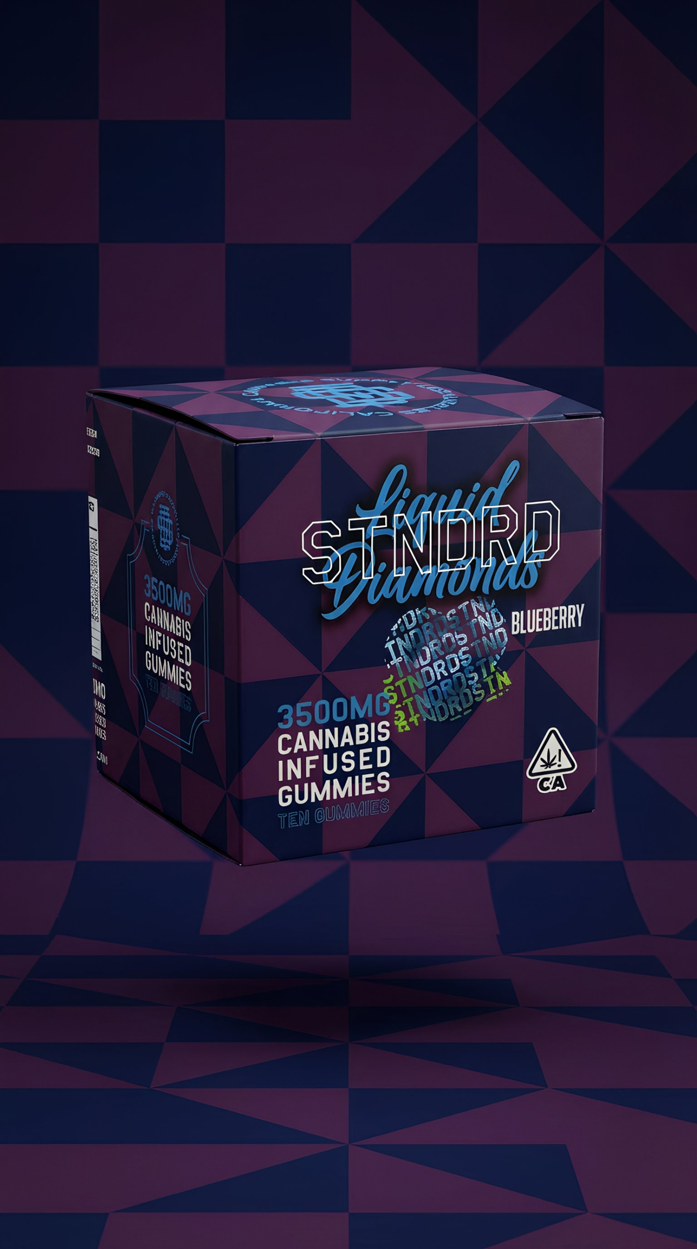 STNDRD - Gummy - 3500 mg - Liquid Diamond - Indica- Blueberry - (Pk 1) ($45 ea.)