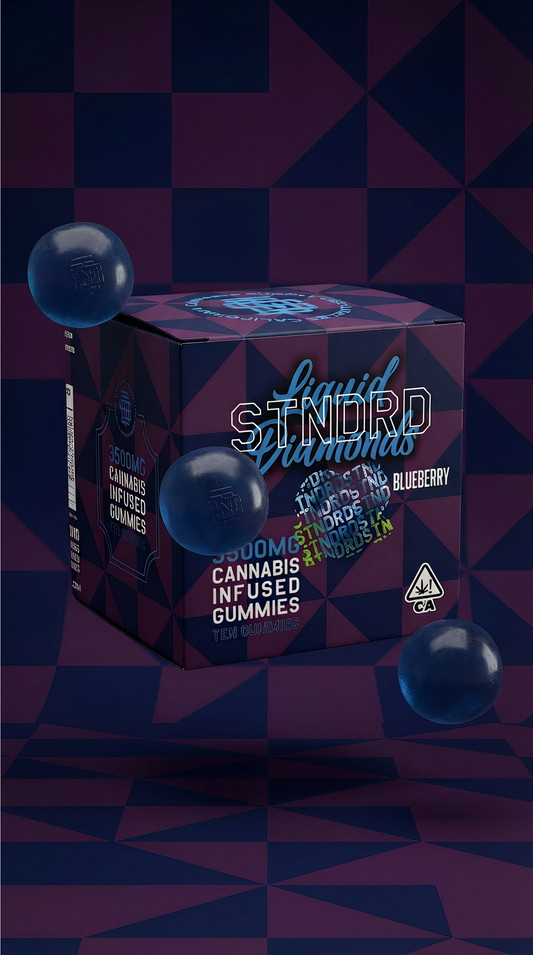 STNDRD - Gummy - 3500 mg - Liquid Diamond - Indica- Blueberry - (Pk 1) ($45 ea.)