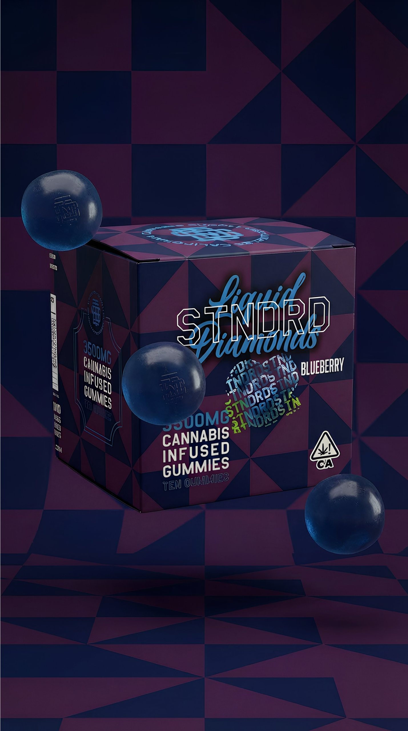 STNDRD - Gummy - 3500 mg - Liquid Diamond - Sativa - Blueberry - (Pk 1) ($45 ea.)