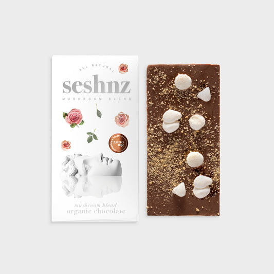Seshnz chocolate bar mushroom blend | 5000 mg | campfire s'mores | pk 1