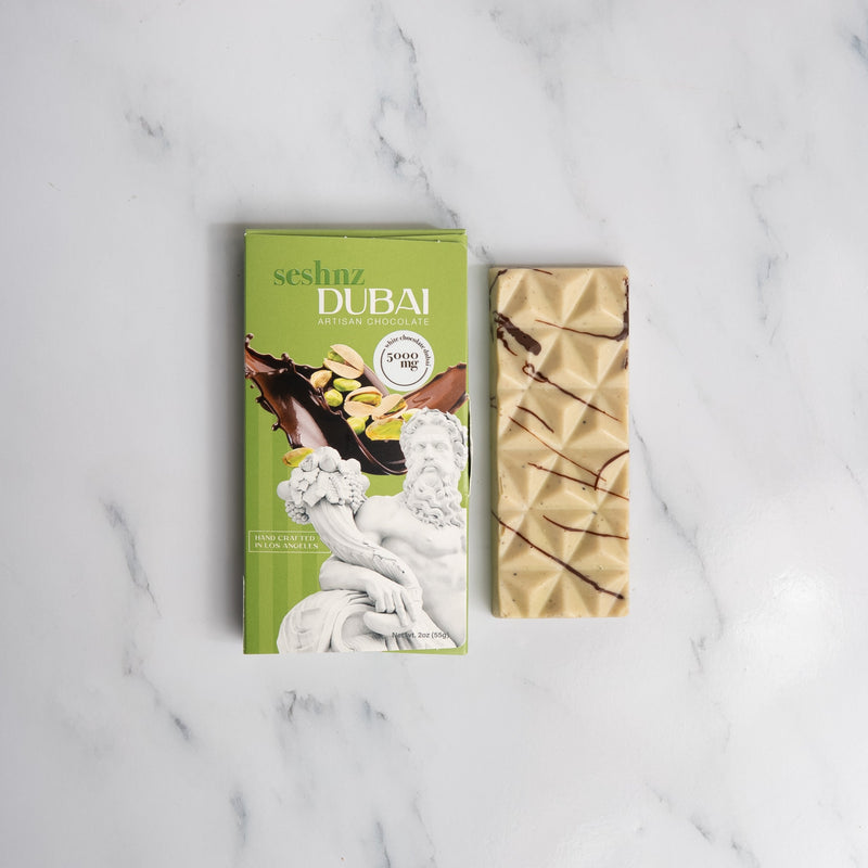 SESHNZ | Chocolate Bar | 10000 mg | Dubai White Chocolate