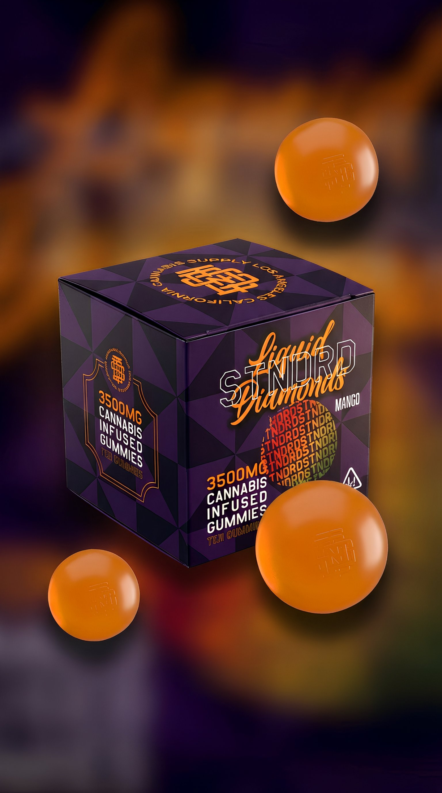 STNDRD - Gummy - 3500 mg - Liquid Diamond - Sativa - Mango - (Pk 1) ($45 ea.)