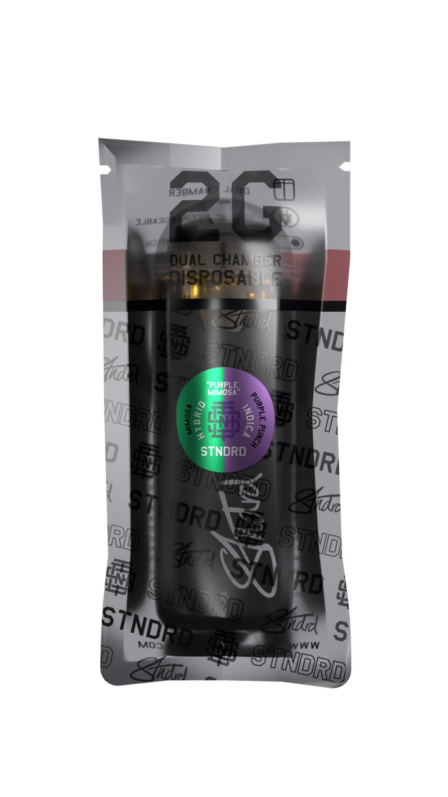STNDRD - Disposables 2 GR - Switch - Purple Mimosa (Indica Purple Punch & Hybrid Mimosa) - Pk 1 - $50 ea.