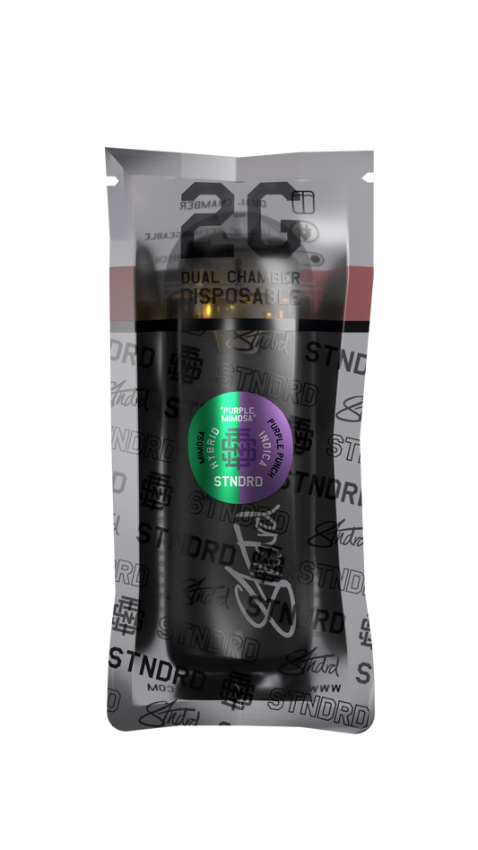 STNDRD - Disposables 2 GR - Switch - LIQUID DIAMONDS - Purple Mimosa (Indica Purple Punch & Hybrid Mimosa) - Pk 1 - $50 ea.