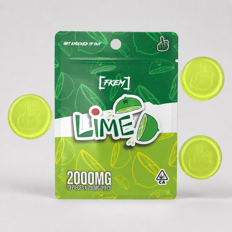 FKEM Lime gummies, 2000mg pack of 10