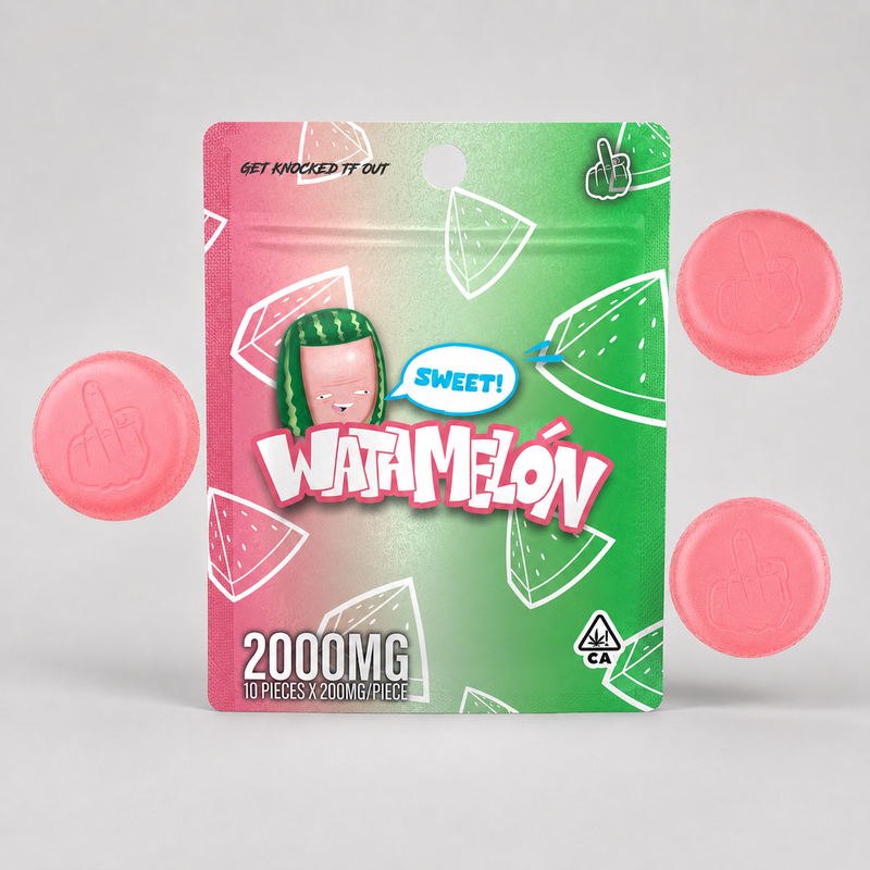 FKEM Sweet Watermelon gummies, 2000mg pack of 10