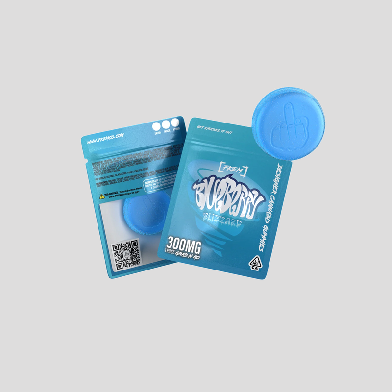 FKEM Blueberry Blizzard gummy, 300mg single piece