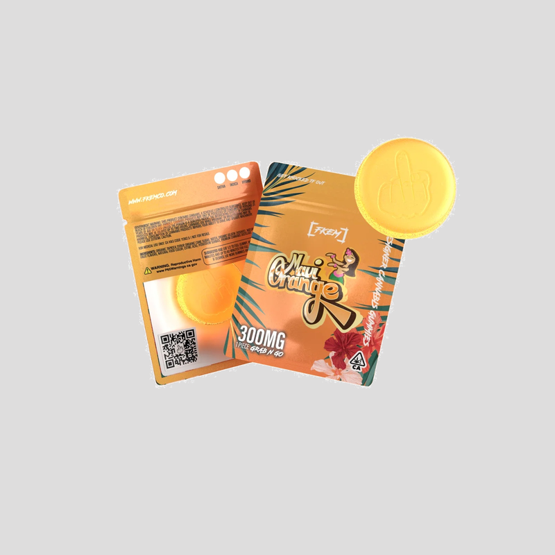 FKEM Maui Orange gummy, 300mg single piece
