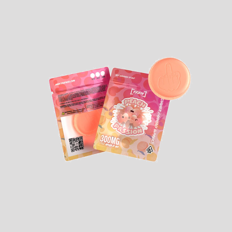 FKEM Peach Passion gummy, 300mg single piece