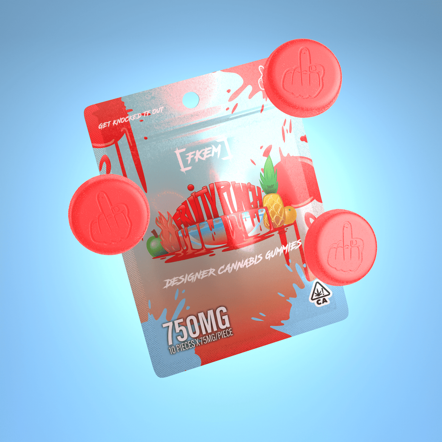 FKEM / Gummy  750 mg / Fruity Punch / HYBRID / pk  1