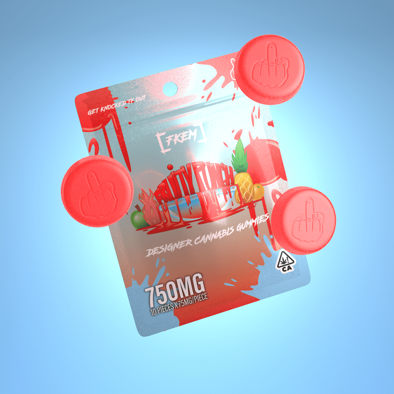 FKEM / Gummy  750 mg / Fruity Punch / HYBRID / pk  1