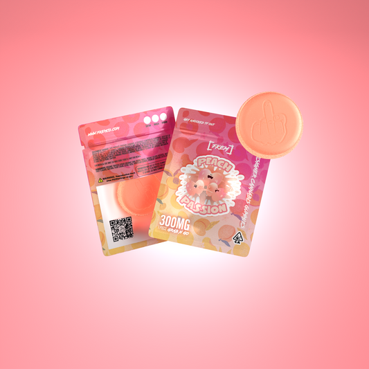 FKEM / Gummy  300 mg / Peach Passion / SATIVA / singles / pk 1