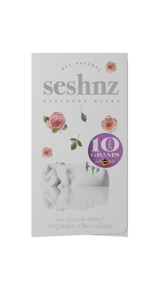 Seshnz chocolate bar | mushroom blend | 10 GR | peanut butter & jelly | pk 1