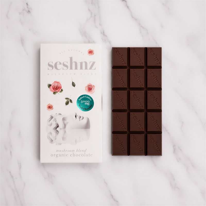 SESHNZ | Chocolate Bar | 10000 mg | Dark Chocolate Salted Cashew