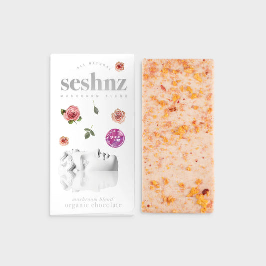 Seshnz chocolate bar mushroom blend | 5000 mg | strawberry milk | pk 1